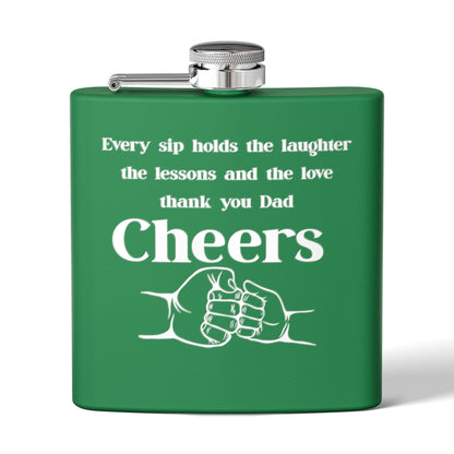 Stainless Steel Flask, 6oz