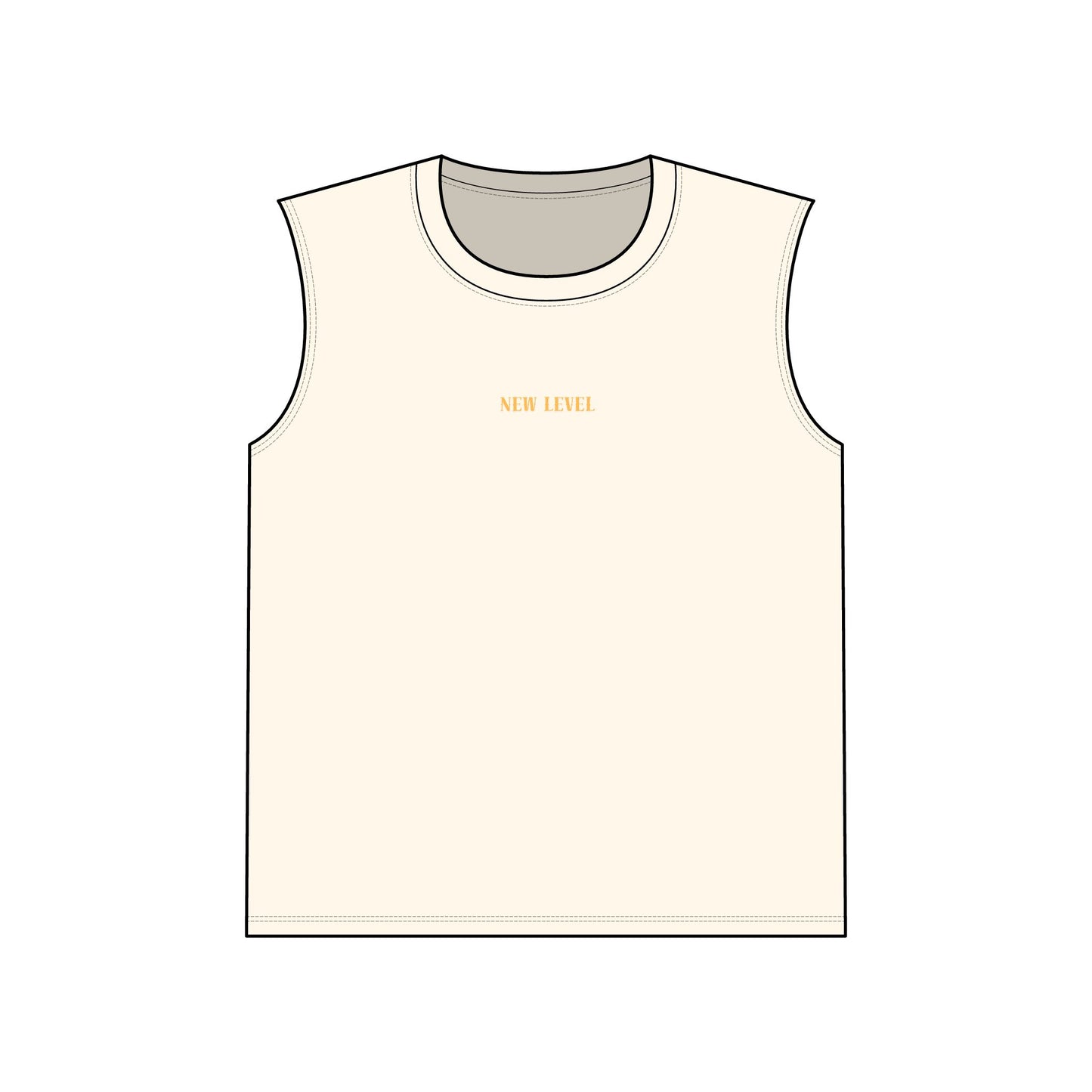 Unisex Muscle Tank - "New Level" with Japanese Quote Design