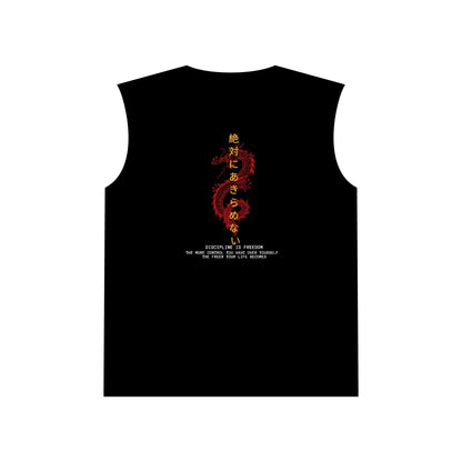 Unisex Muscle Tank - "New Level" with Japanese Quote Design