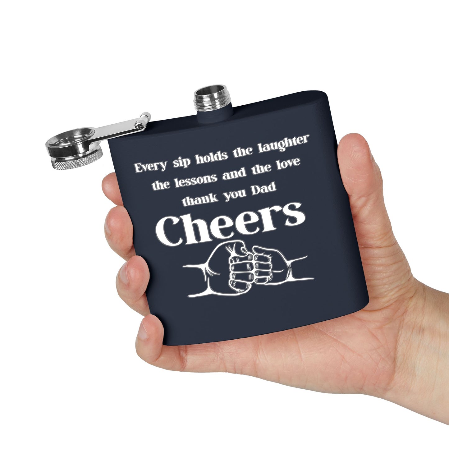 Stainless Steel Flask, 6oz
